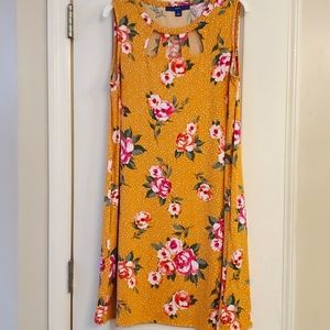Apt 9 Yellow floral dress